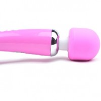 Wand Massager "Elegance", 20-Mode + 8 Speeds Whisper Quiet Rechargeable PINK